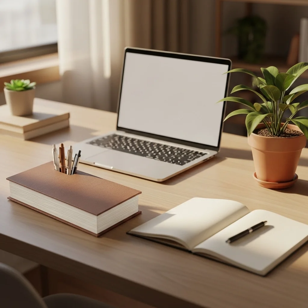 Book Box as a Desk Organizer