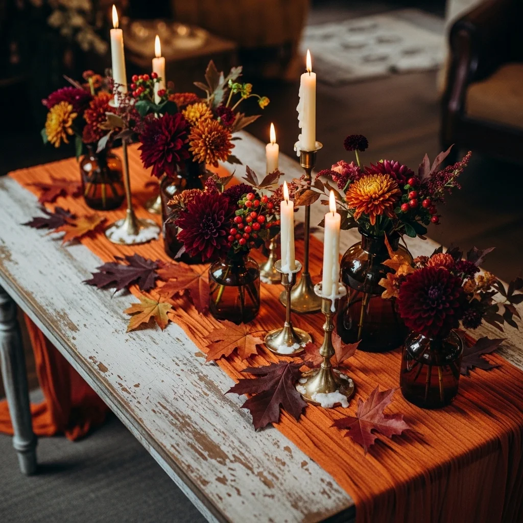 Burnt Orange Cheesecloth for Fall Celebrations