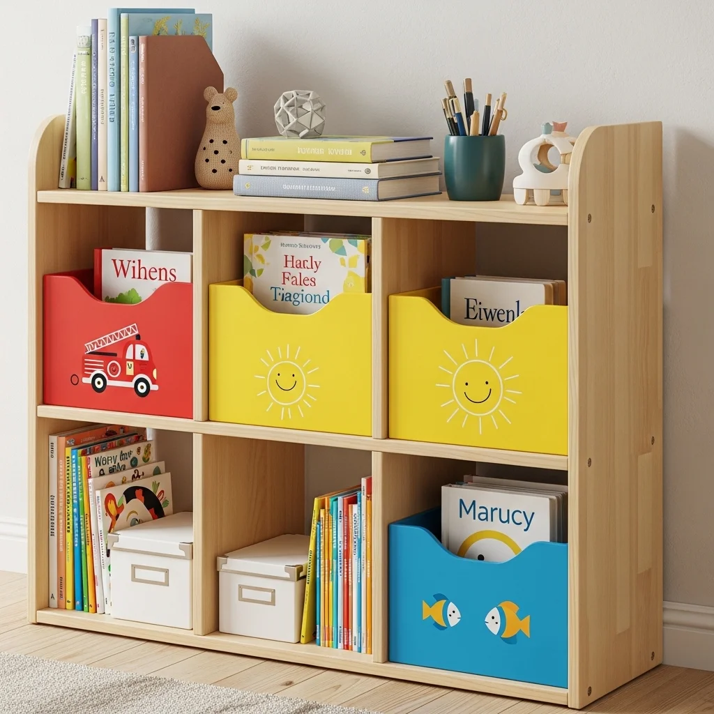 Children's Room Book Box Storage