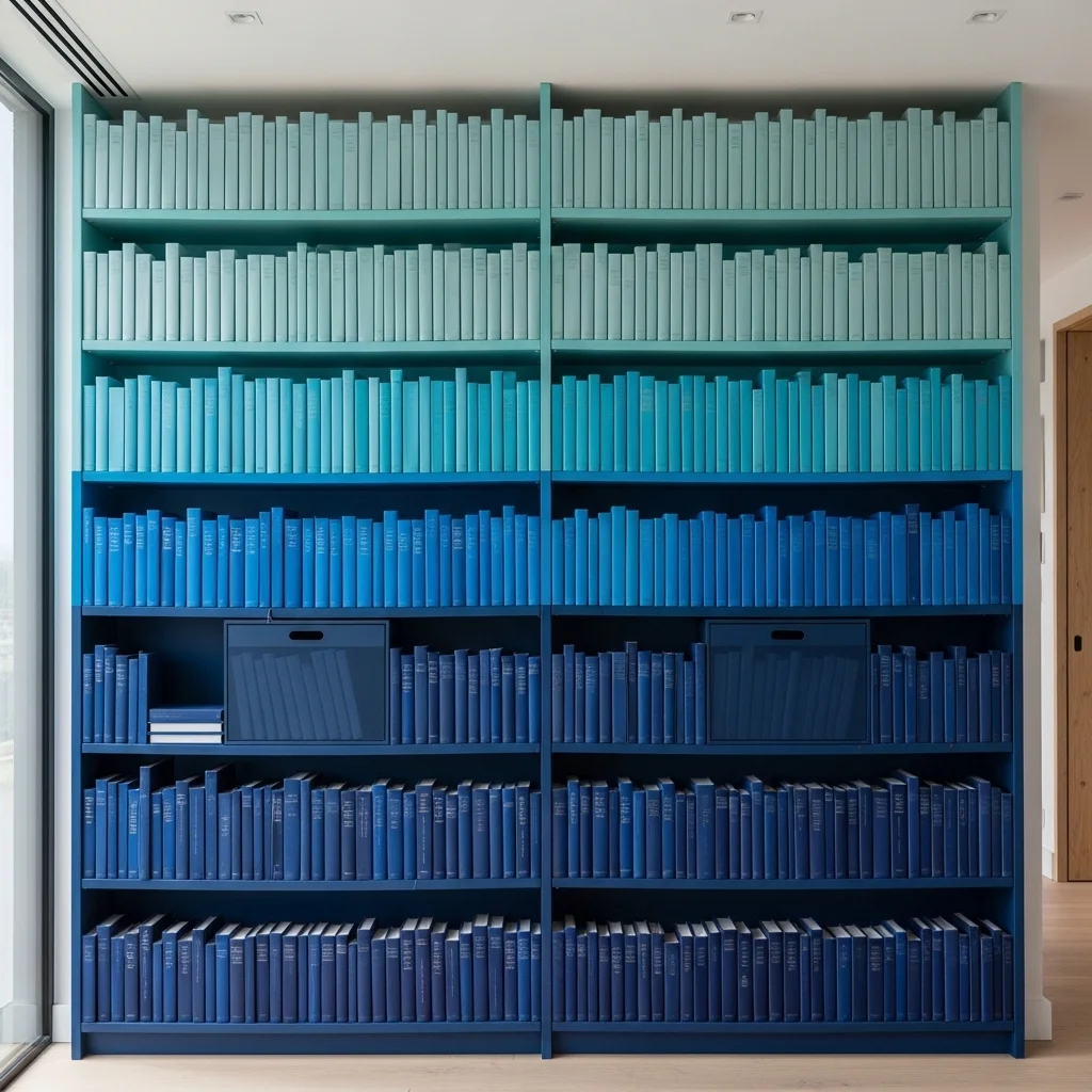 Color-Coordinated Book Boxes to Match Your Shelf Palette