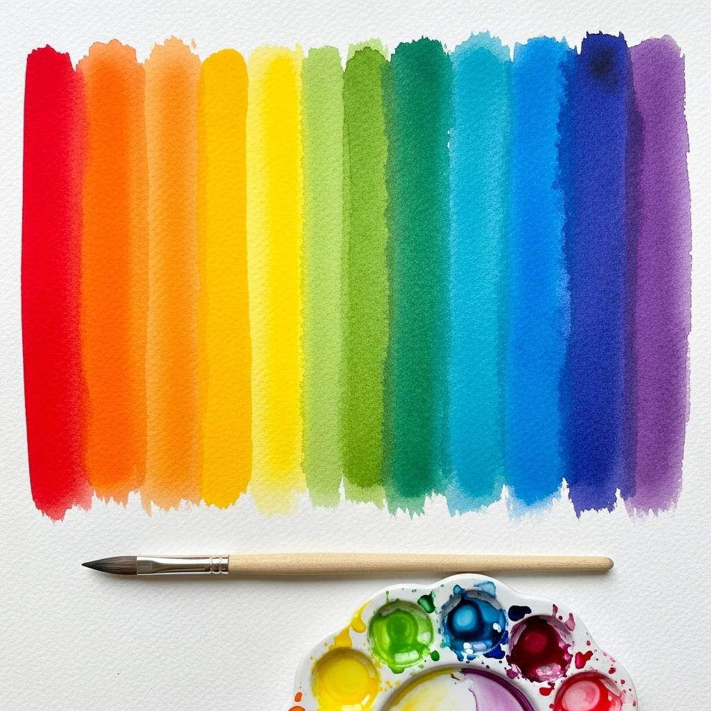 Color Gradient Rainbow Wash