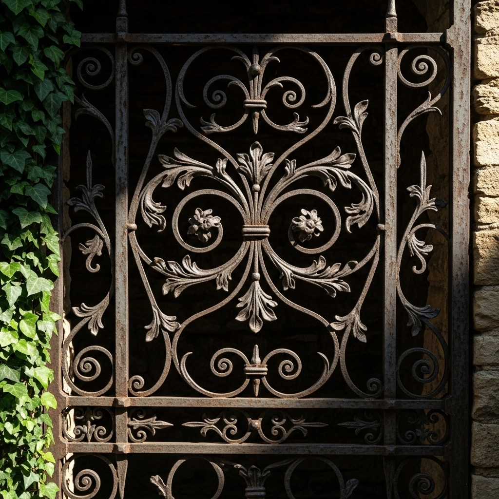 Decorative Iron Gate Panel