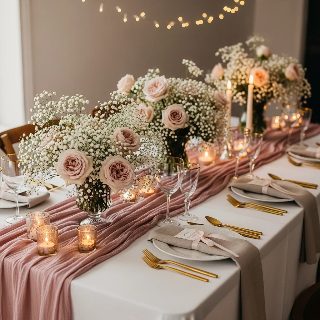 Dusty Rose Cheesecloth