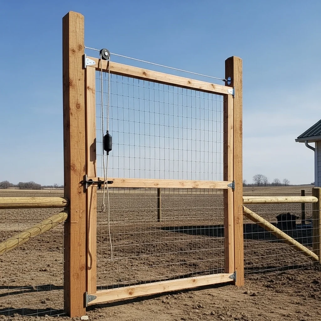 Free-Standing Deer-Proof Gate