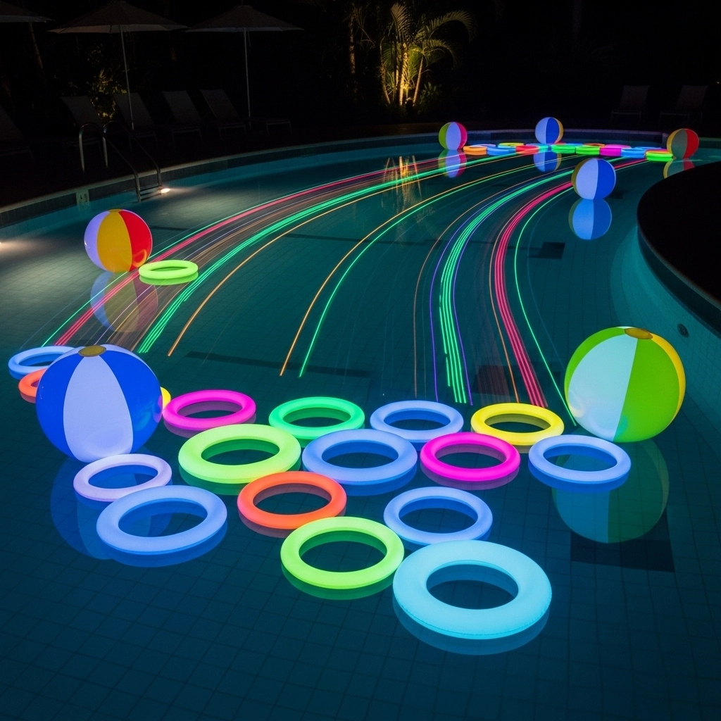 Glow-in-the-Dark Pool Toys