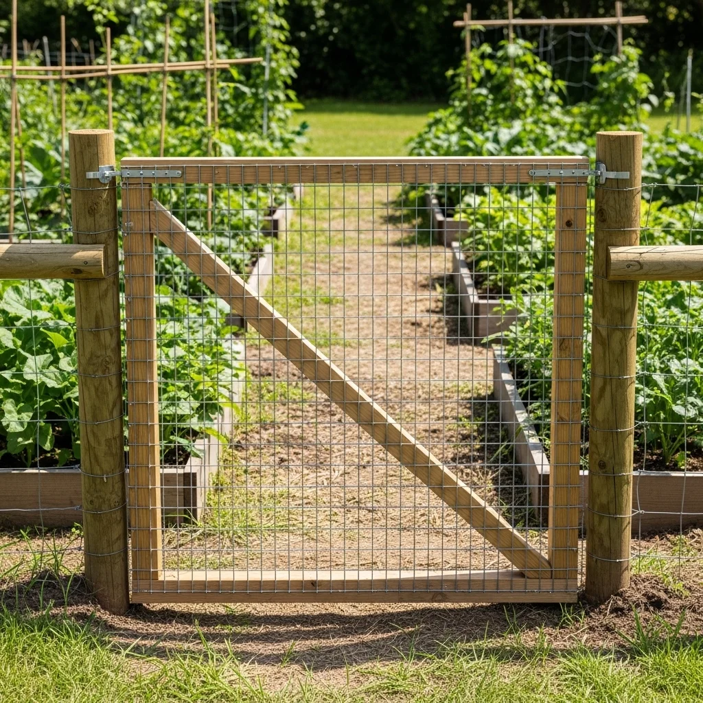 Hardware Cloth Gate for Small Animal Protection