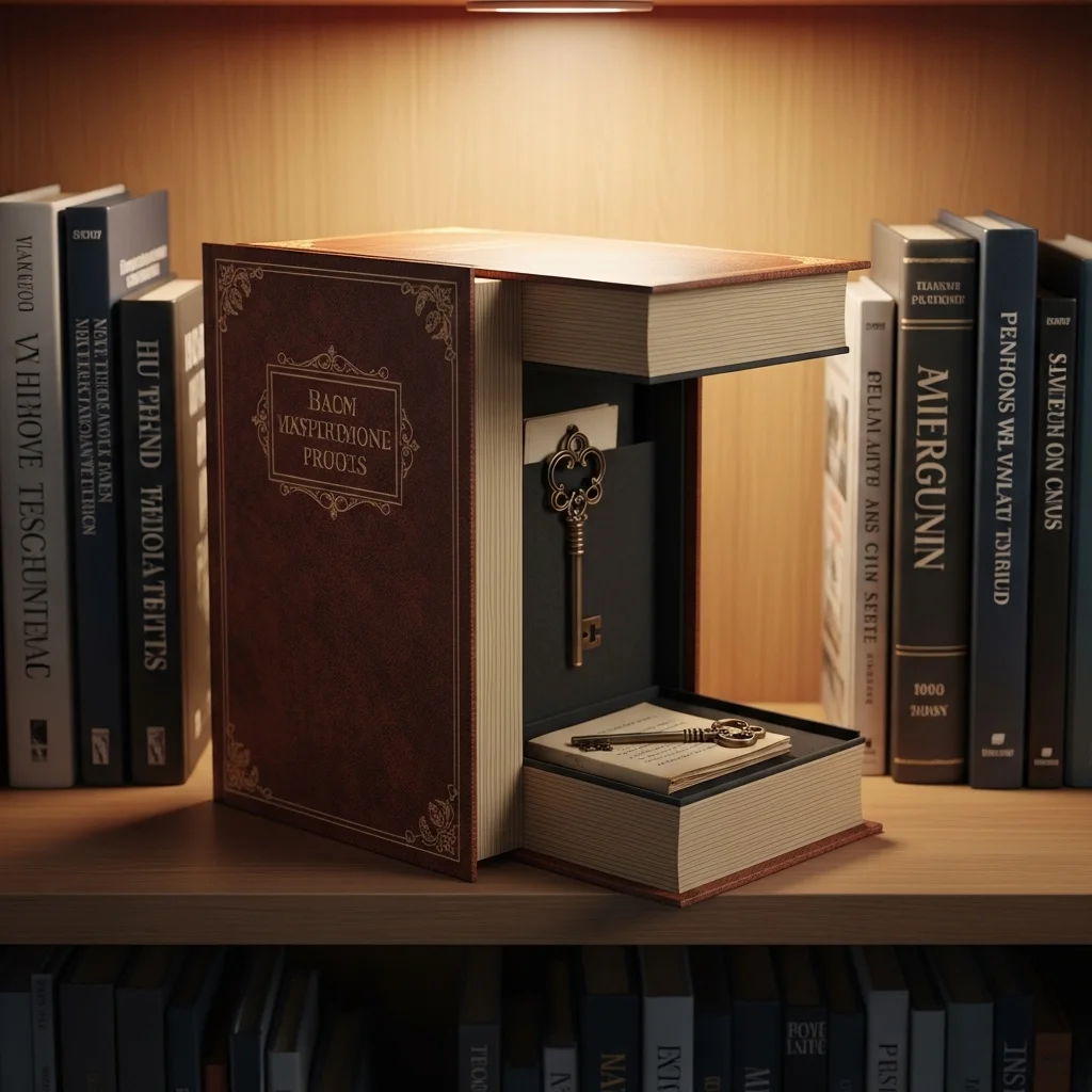 Hidden Compartment Book Box for Valuables