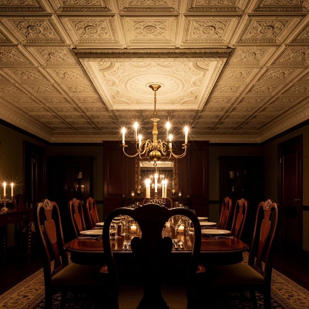 Install Faux Tin Ceiling Tiles