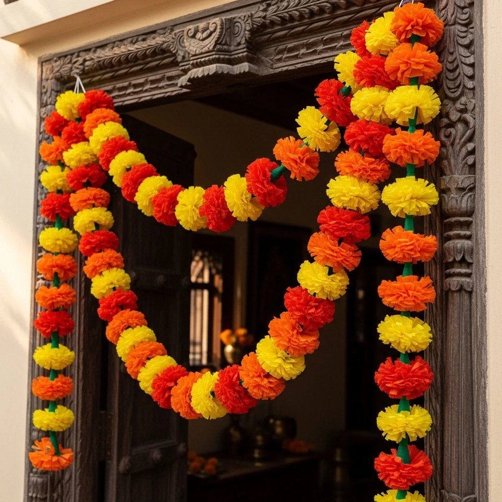 Marigold Paper Garland