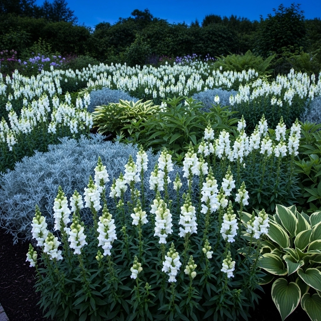 Monochromatic White Garden