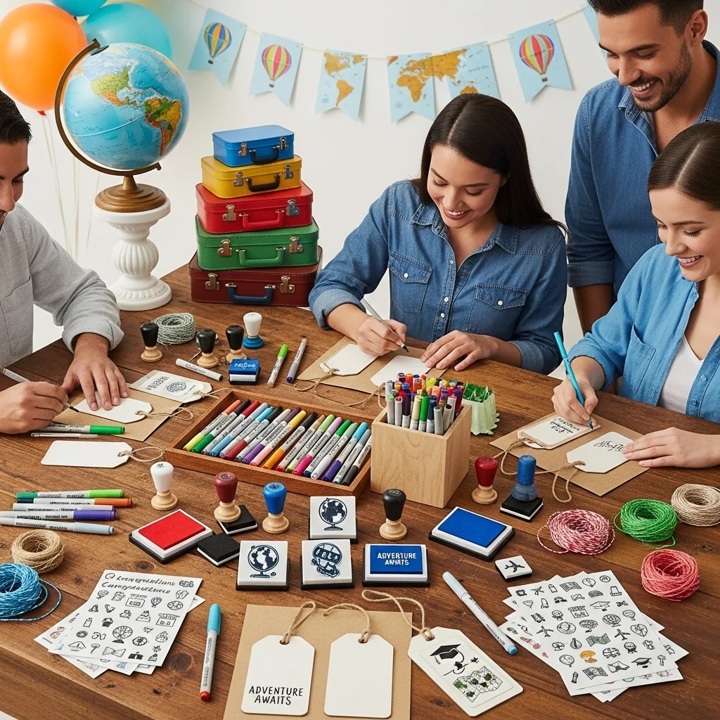 Offer a Luggage Tag Decorating Station