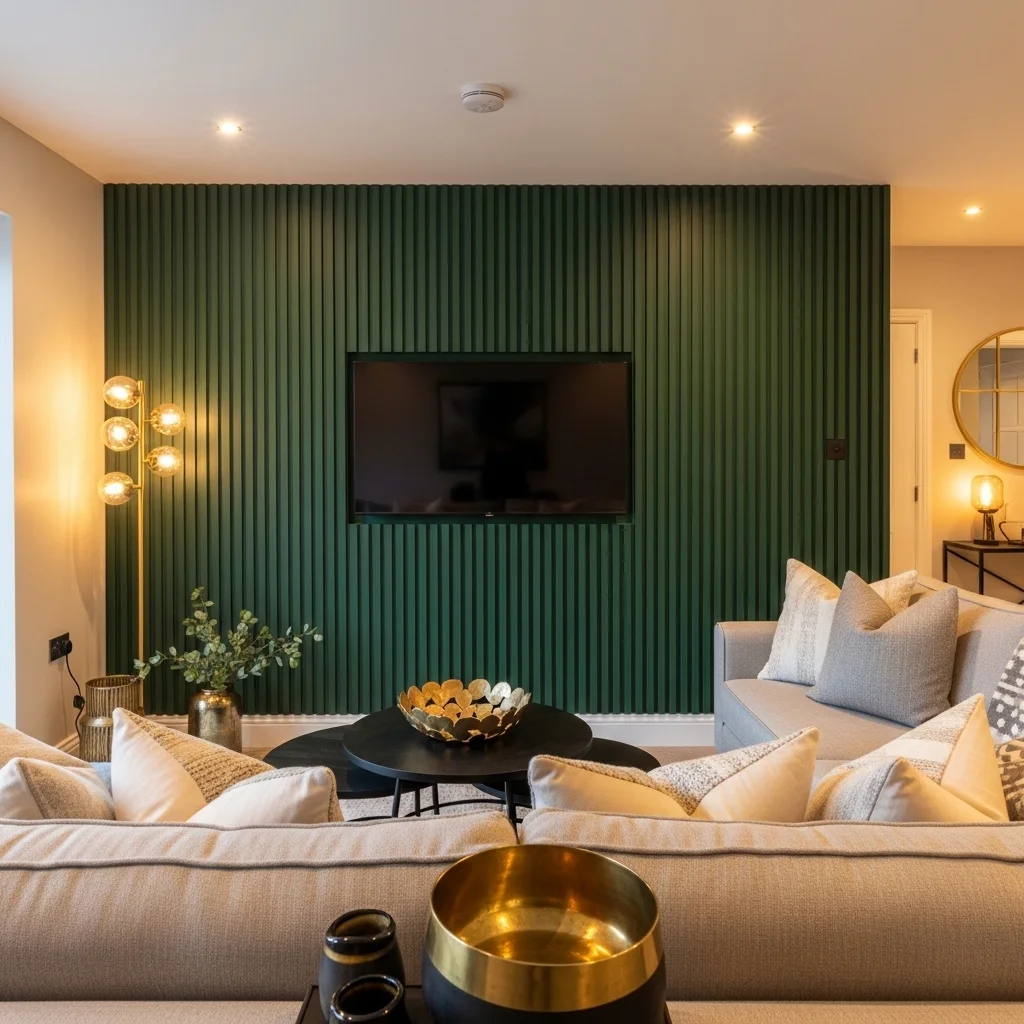 Painted Wood Slats for a Customized Color Story