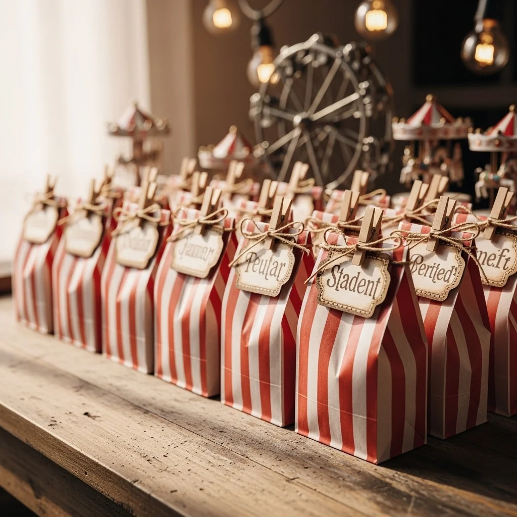 Personalized Carnival Treat Bags
