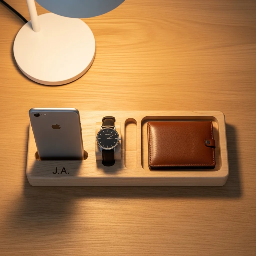 Personalized Docking Station for His Desk