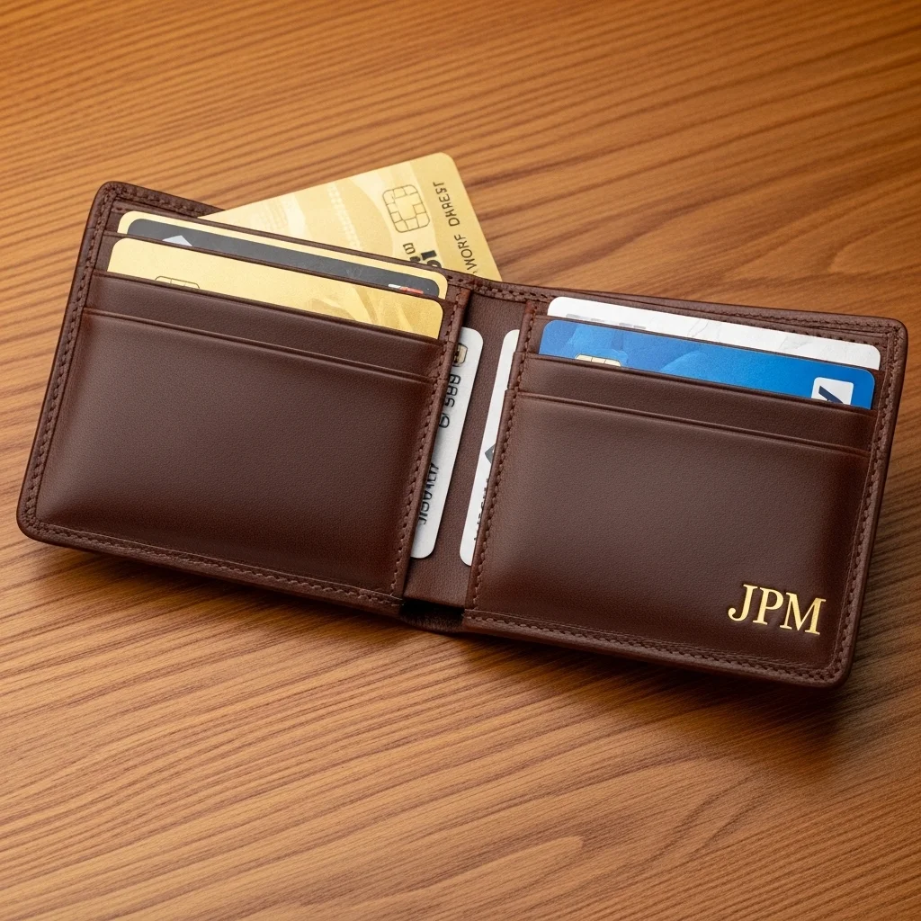 Personalized Leather Wallet