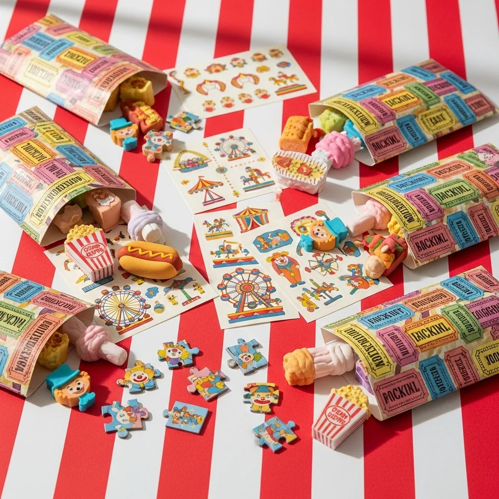 Personalized Ticket Envelopes With Small Prizes Inside