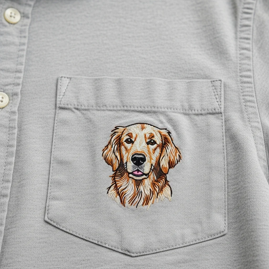 Pet Portrait Embroidery