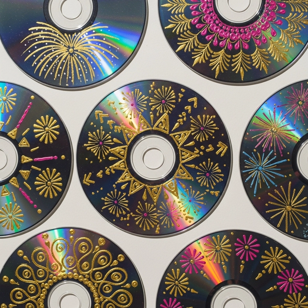 Recycled CD Wall Art