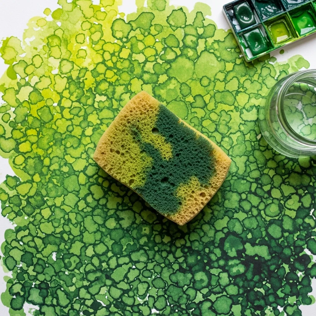 Sponge-Applied Backgrounds