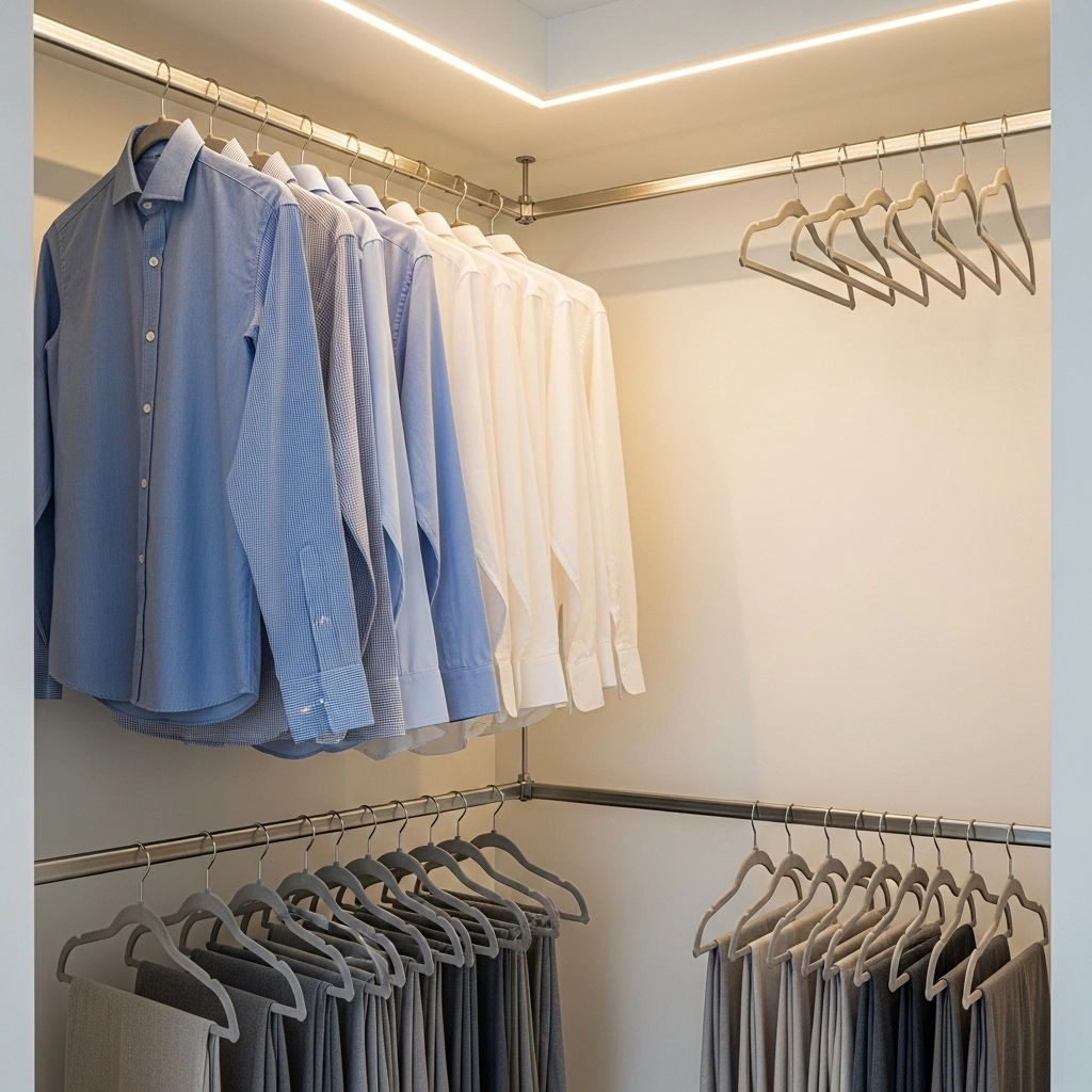 The Classic Stacked Double Rod for Everyday Wardrobes