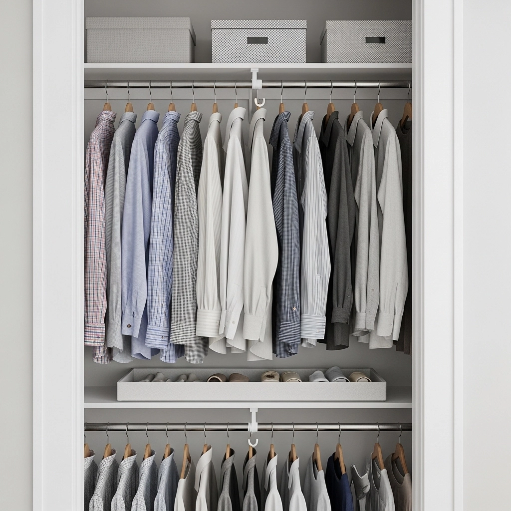 The Reach-In Closet Transformation Using a Closet Doubler