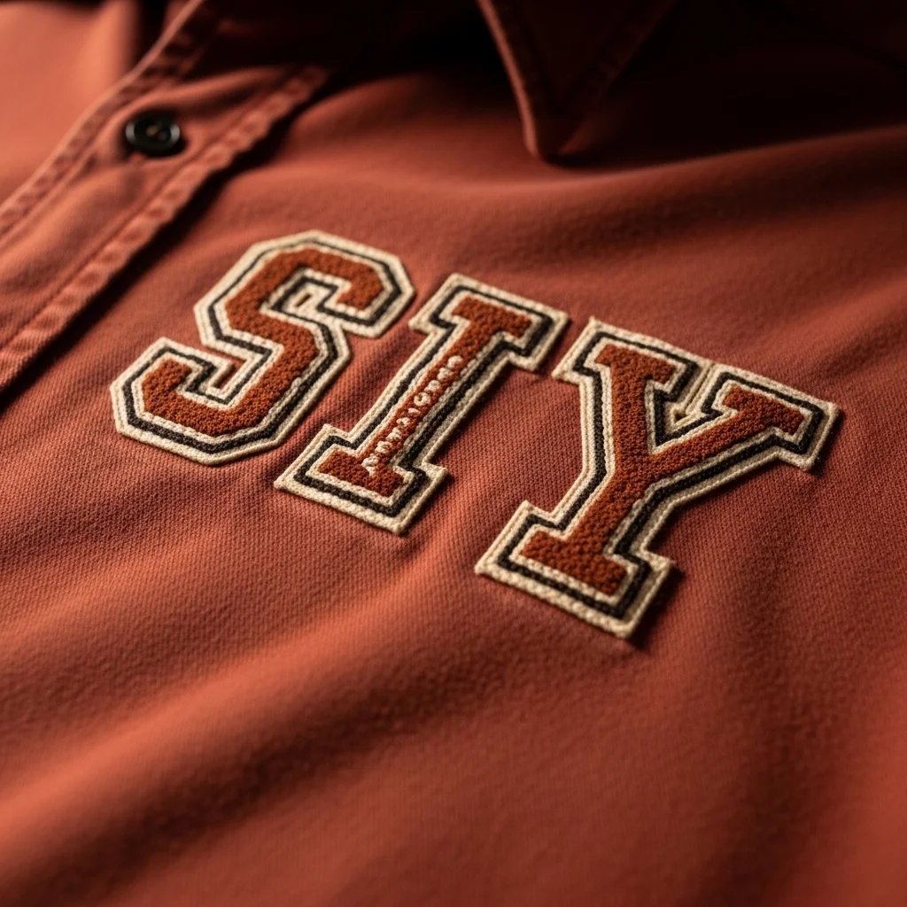 Vintage and Retro Logo Style Embroidery