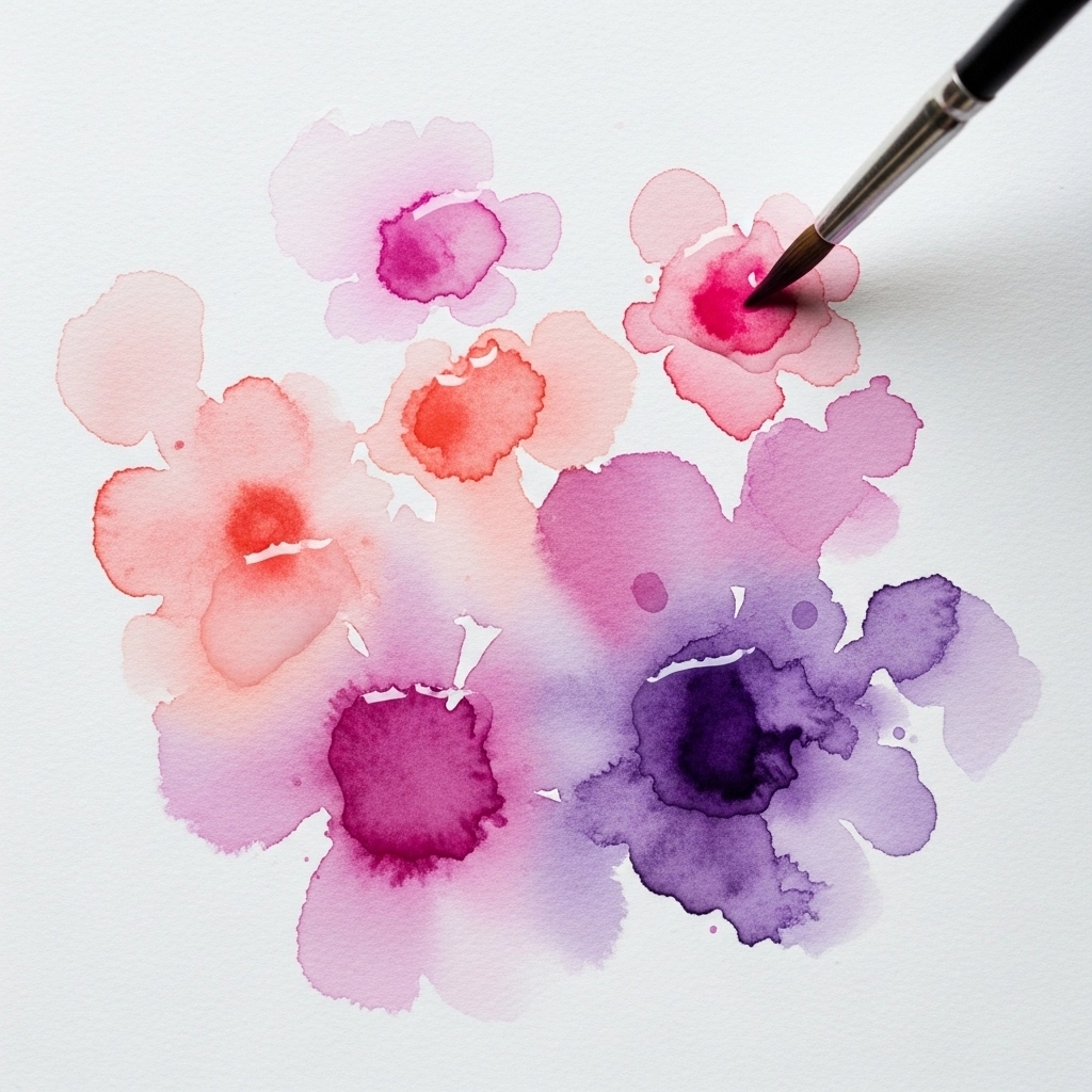 Wet-on-Wet Soft Blooms