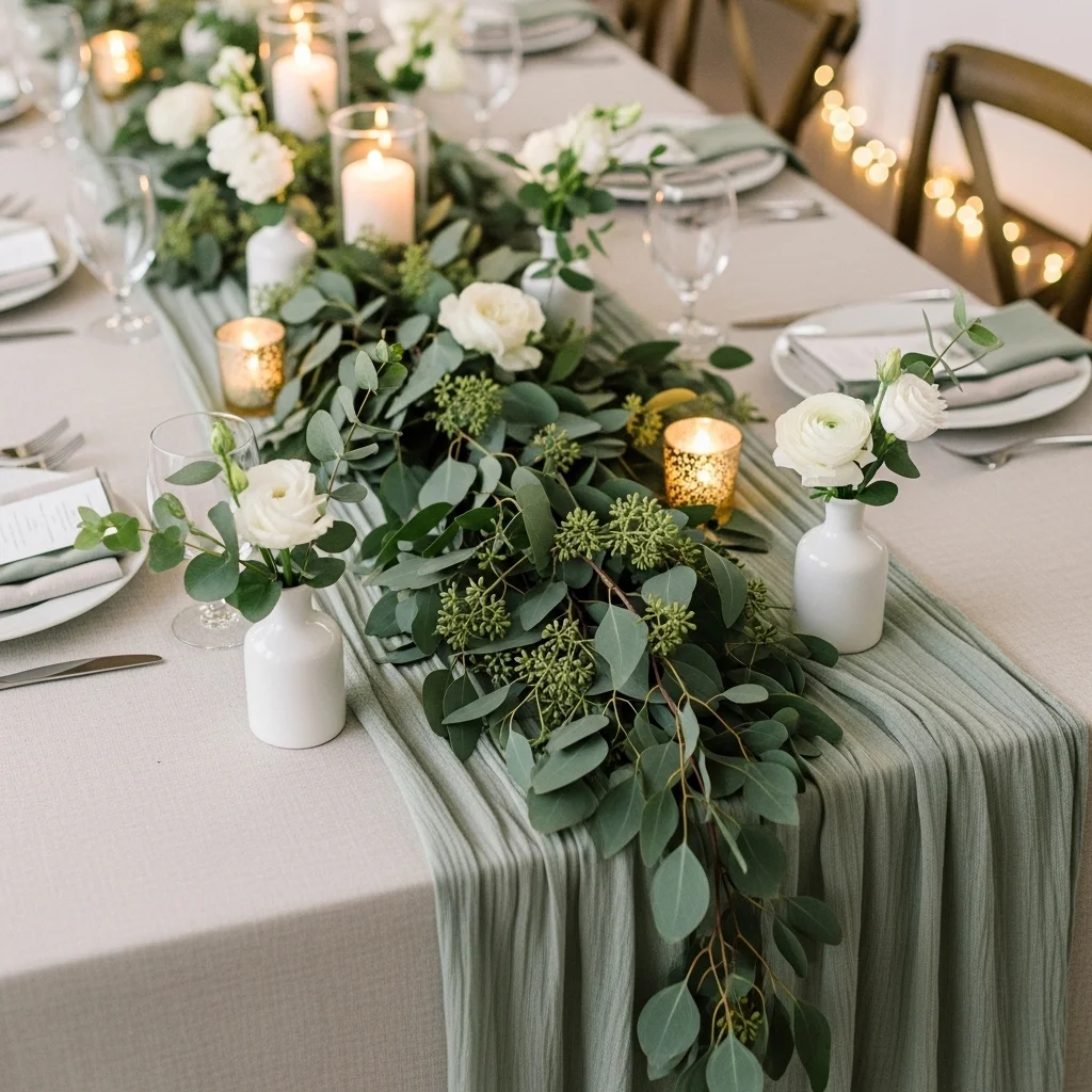 sage green cheese cloth