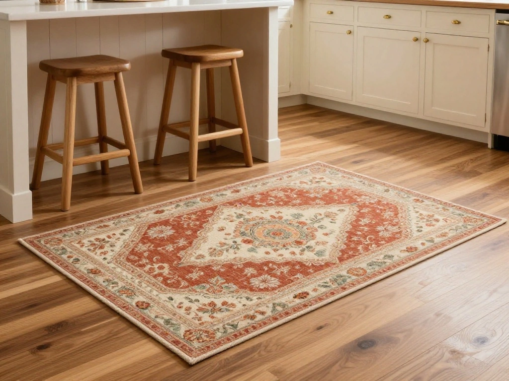 Add a Kitchen Rug for Softness Underfoot