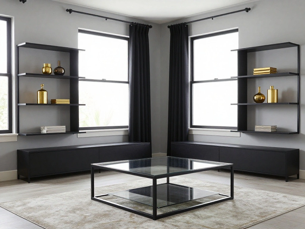Black Framed Furniture and Fixtures