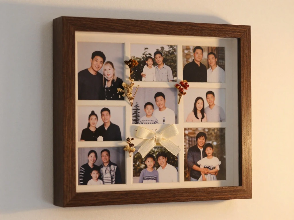 Classic Family Photo Memory Shadow Box