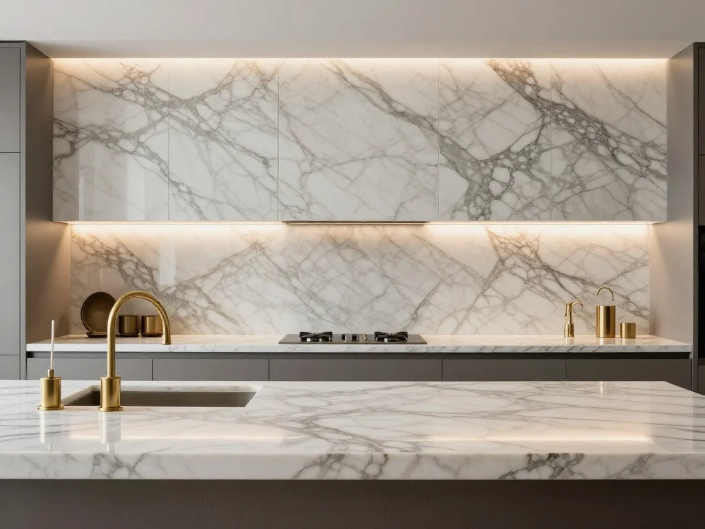 Countertop and Backsplash Unity for a Seamless Design