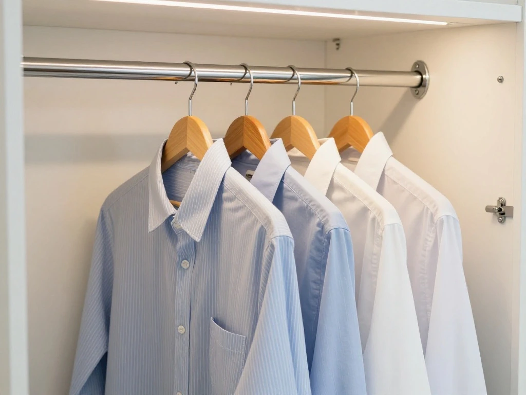 Create a Dedicated Hanging Rod for Freshly Dried Clothes