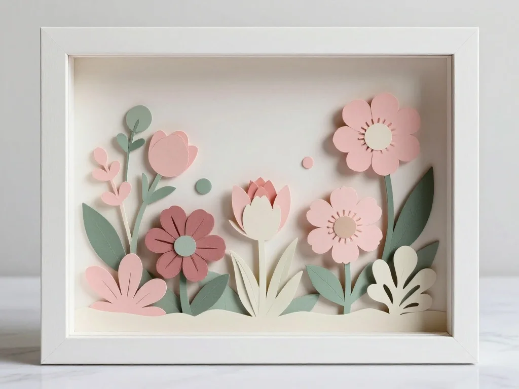Cricut Layered Cardstock Shadow Box