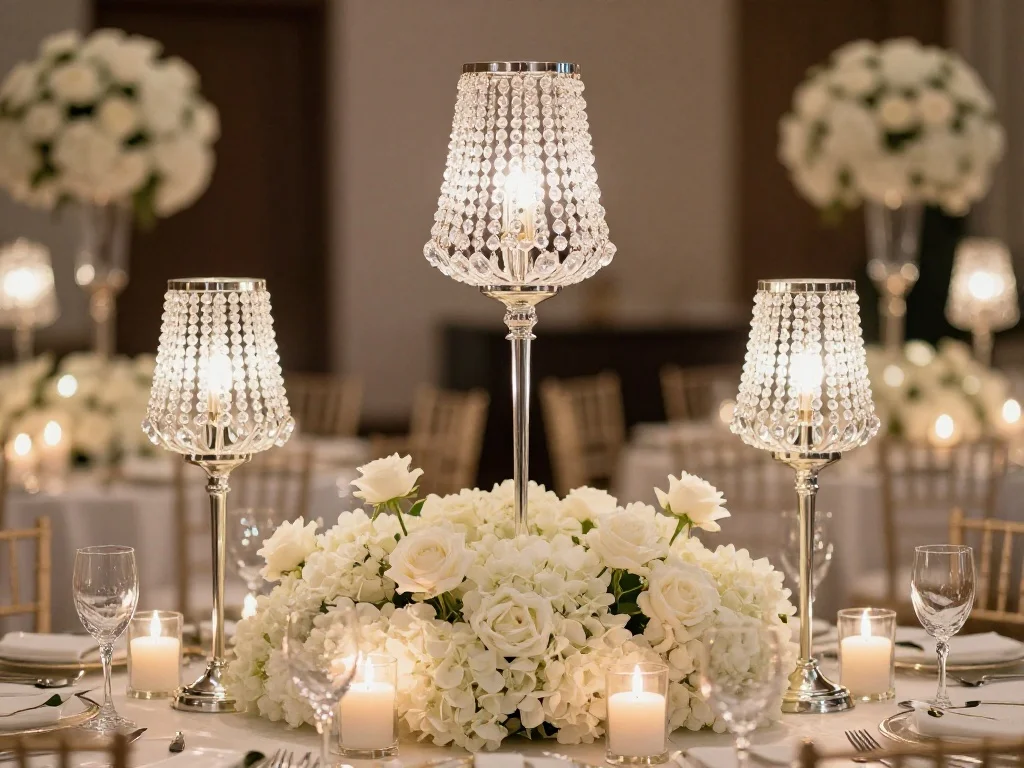 Crystal Chandelier Centerpieces