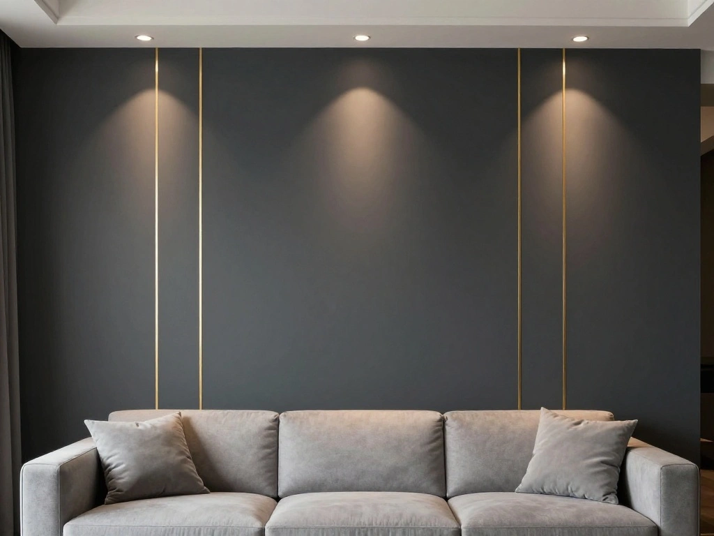 Dark Charcoal Accent Wall