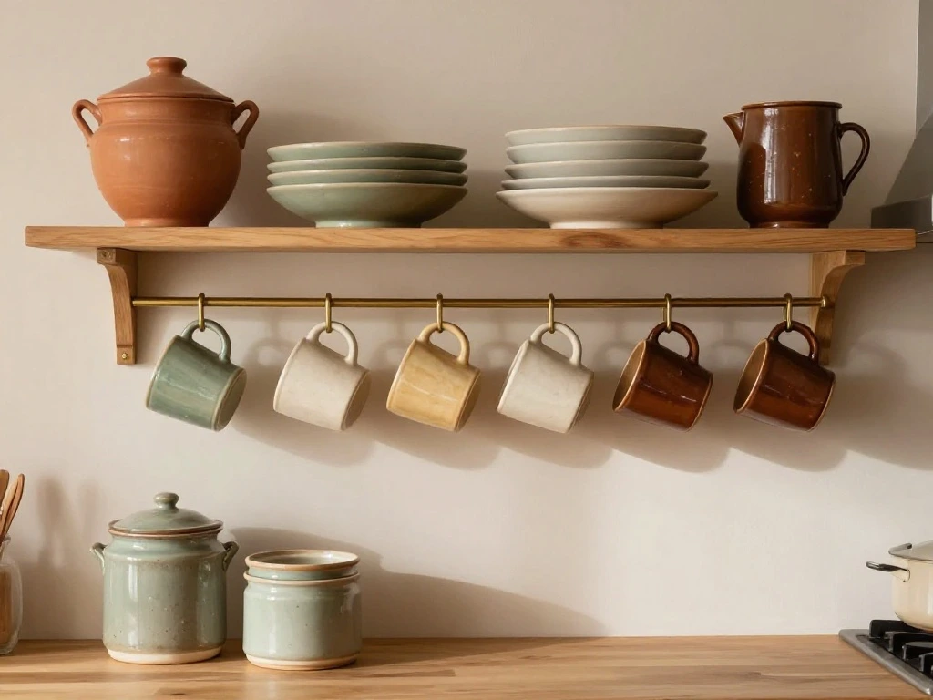 Decorate with Earthy Ceramic and Vintage Dishware