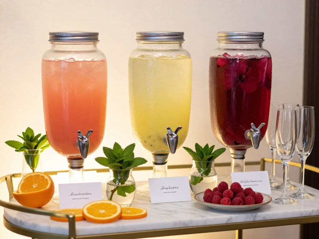 Design a Signature Mocktail Station
