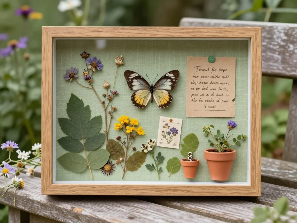 Garden and Nature Themed Shadow Box