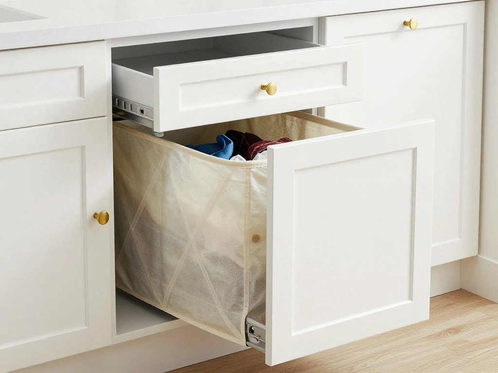 Incorporate Pull-Out Hamper Drawers