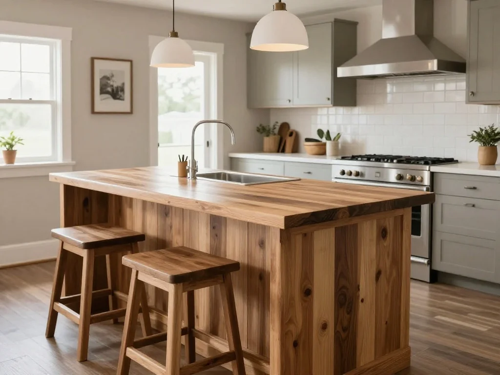 Install Butcher Block Countertops