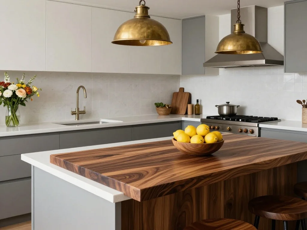 Mixed Materials for a Layered, Custom Kitchen