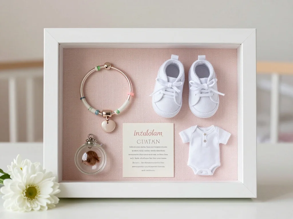 New Mom Baby Keepsake Shadow Box