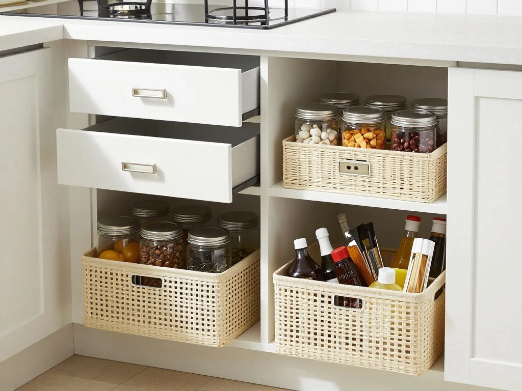 Organize and Upgrade Inside Cabinets
