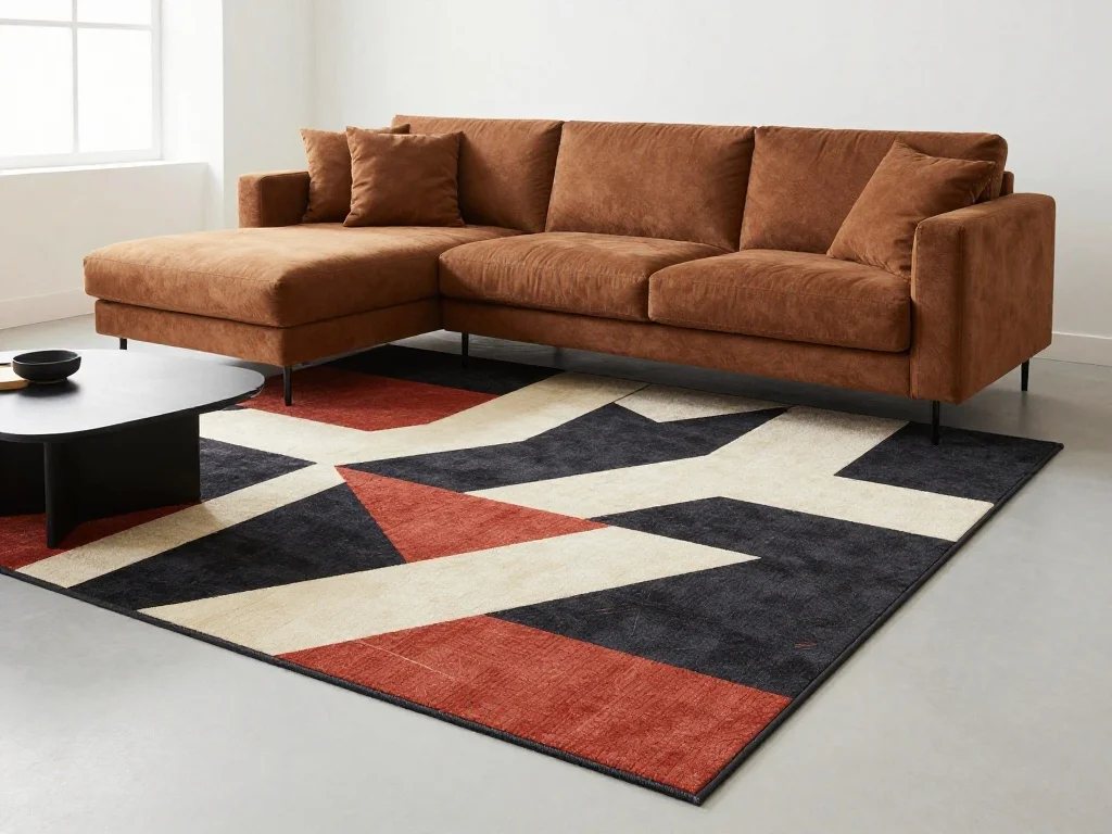 Pair with a Geometric Area Rug for Contemporary Edge