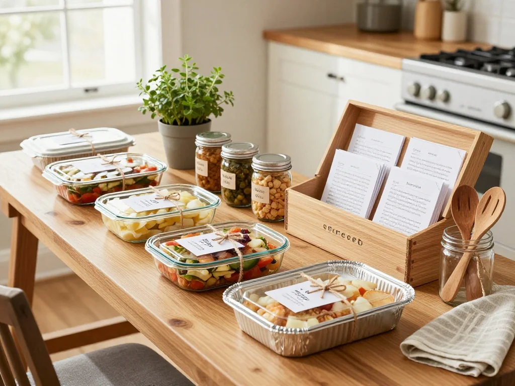 Plan a Frozen Meal Gifting Station