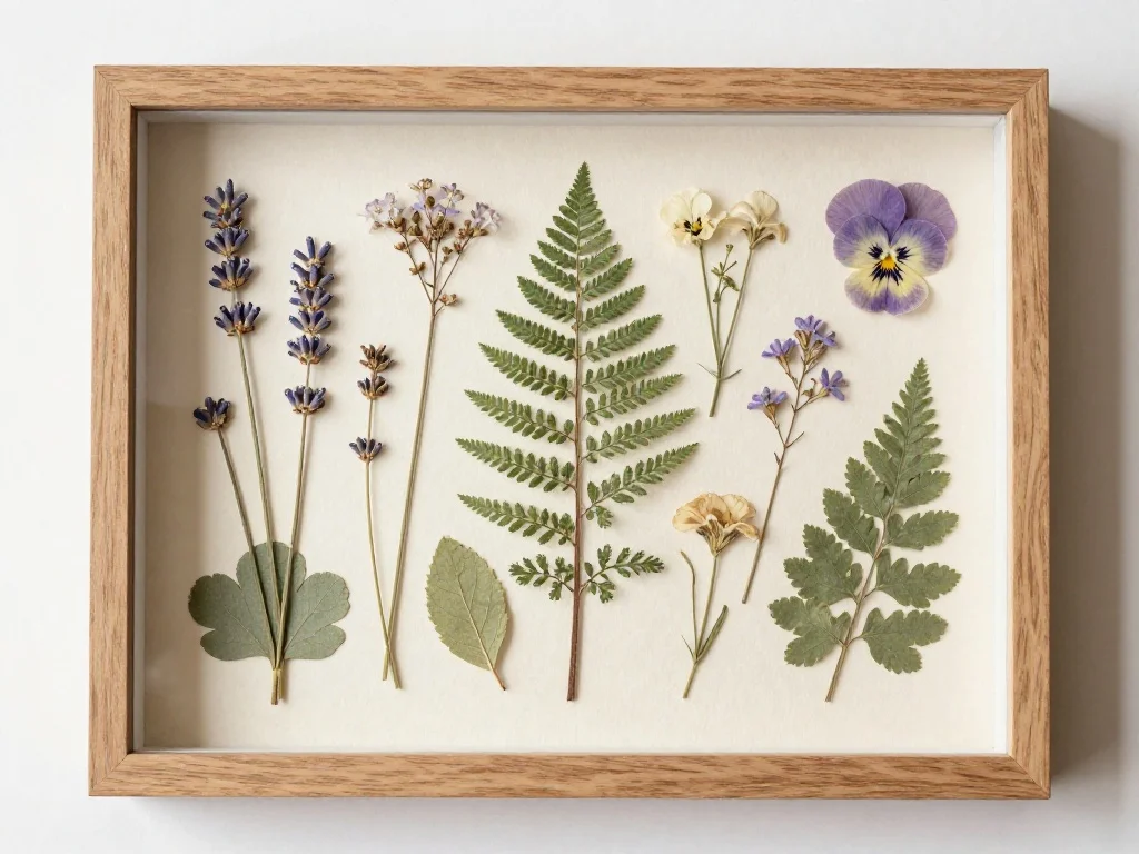 Pressed Flower Botanical Shadow Box