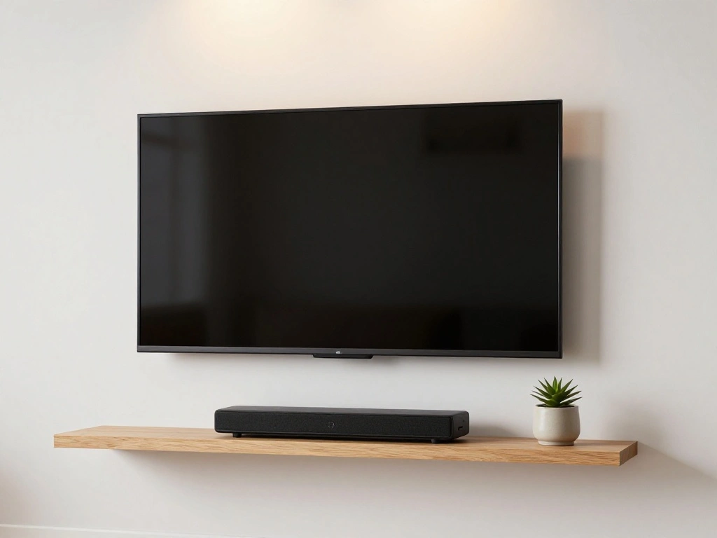 Single Shelf Directly Below the TV