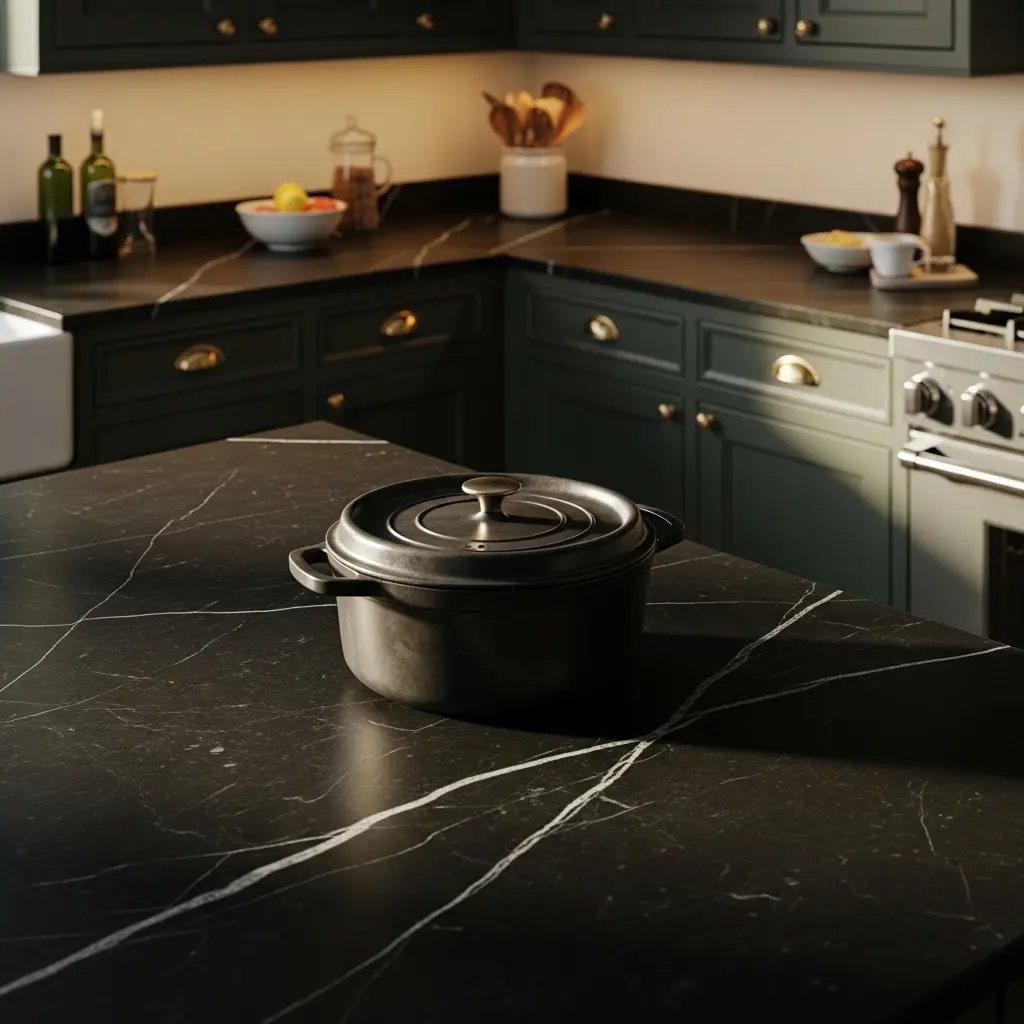 Soapstone for a Naturally Heat-Resistant Surface