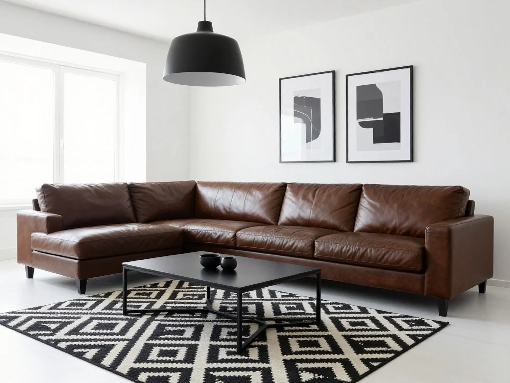 Style with White Walls and Black Accents for a Modern Look